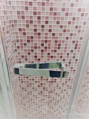 ARBLU | Box doccia a NICCHIA - VIRGO - porte SALOON vetro temprato profili ARGENTO LUCIDO